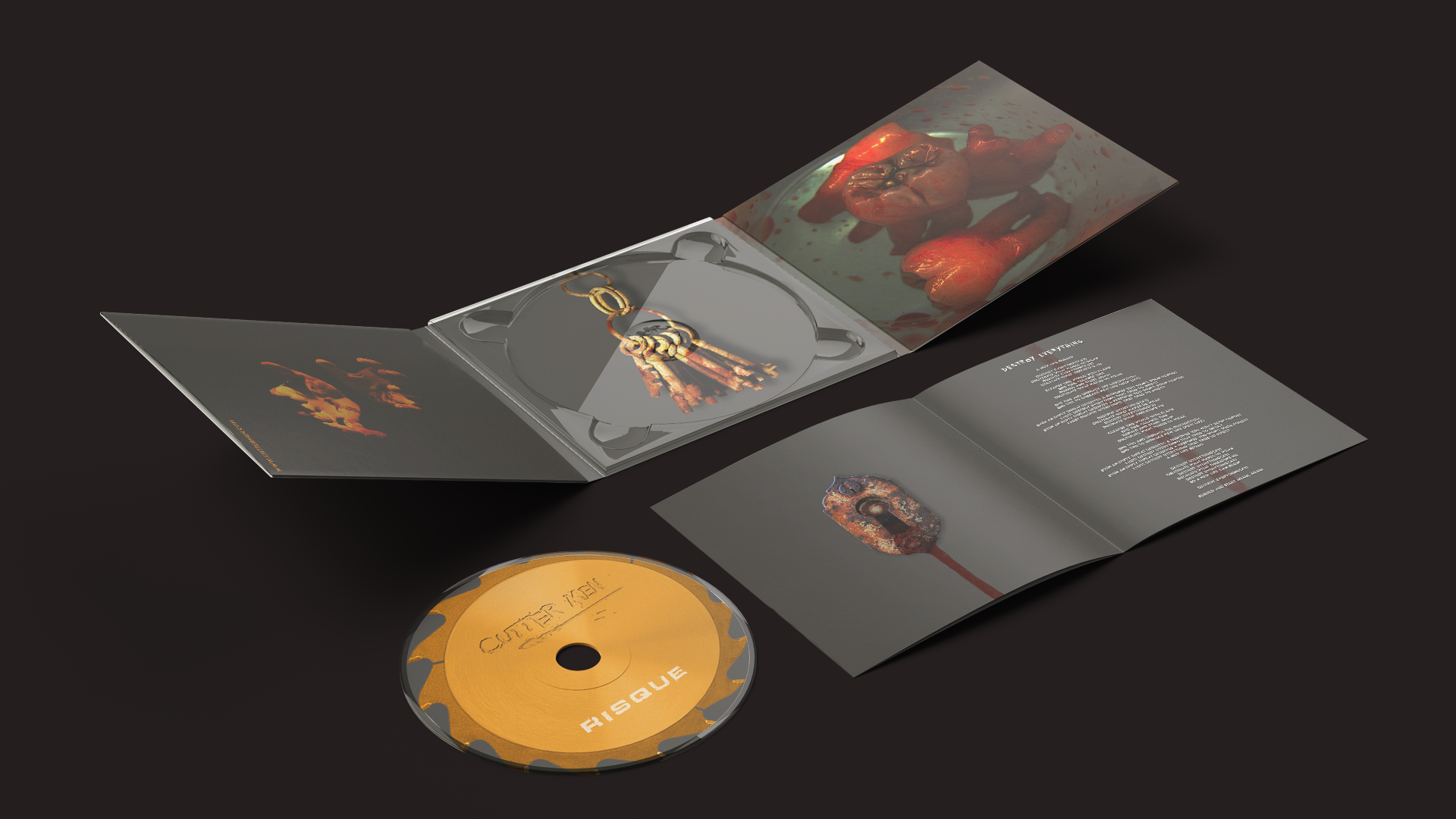 identité visuelle metal hardcore Cutter Men pochette album