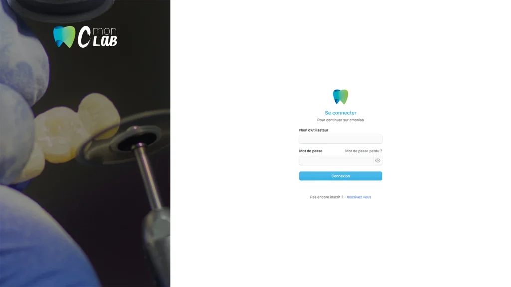 Page de connexion - CmonLab